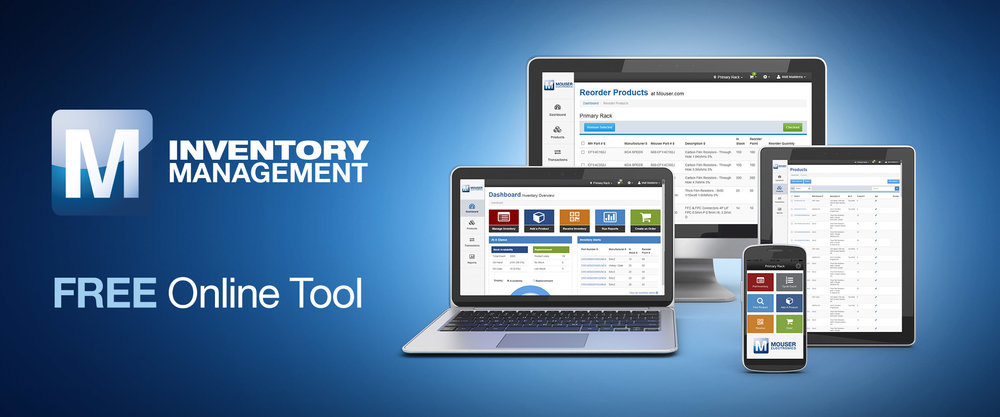 Free Inventory Management Tool from Mouser Electronics Simplifies Parts Management and Ordering